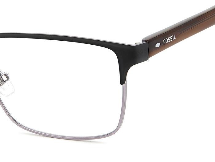 Eyeglasses Fossil FOS 7155/G 106828 (TI7) color matte black ruthenium shape rectangle 