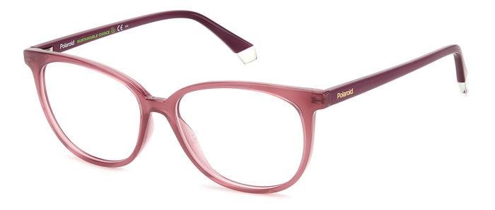 Eyeglasses Polaroid PLD D487 106889 (B3V) color violet shape round 