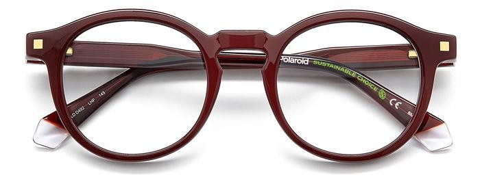 Brillen Polaroid PLD D492 106891 (LHF) farbe burgundy form rund 