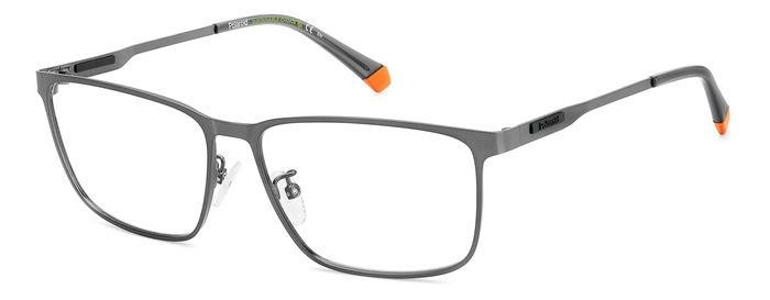 Eyeglasses Polaroid Pld D494/G 106897 (R80) color matte dark ruthenium shape rectangle 