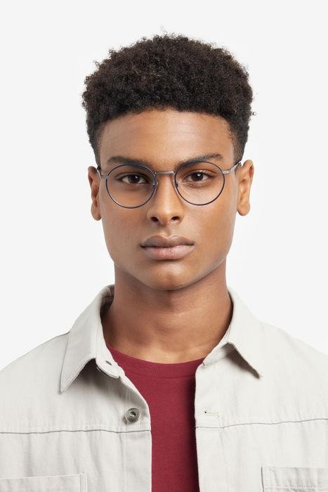 Eyeglasses Tommy Hilfiger TH 1986 106941 (FLL) color matte blue shape pantos 