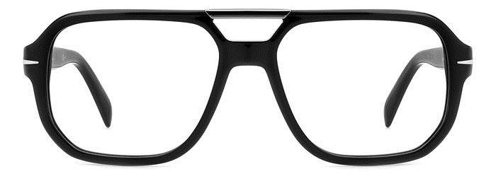 Occhiali da vista David Beckham DB 7108 107042 (ANS) colore black dark ruthenium forma rettangolare 