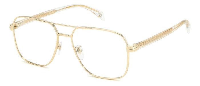 Occhiali da vista David Beckham DB 7103 107049 (LOJ) colore gold crystal forma quadrato 