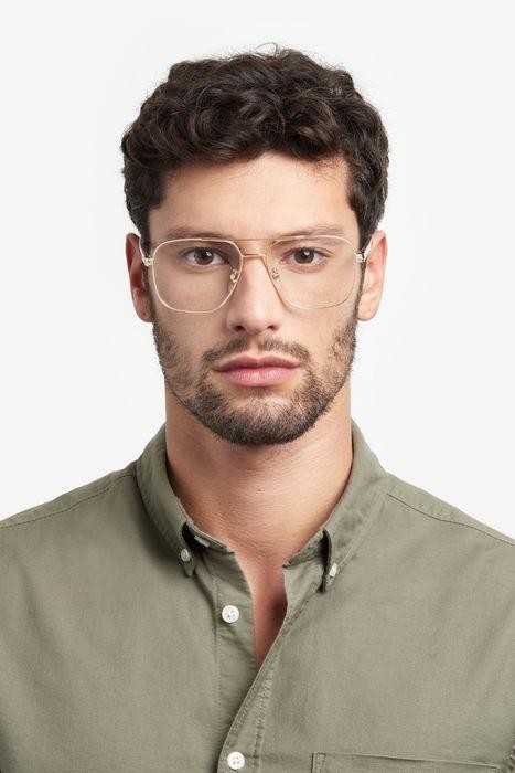 Occhiali da vista David Beckham DB 7103 107049 (LOJ) colore gold crystal forma quadrato 