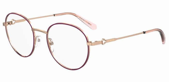 Brillen Moschino Love MOL613 107108 (S45) farbe pink gold form rund 