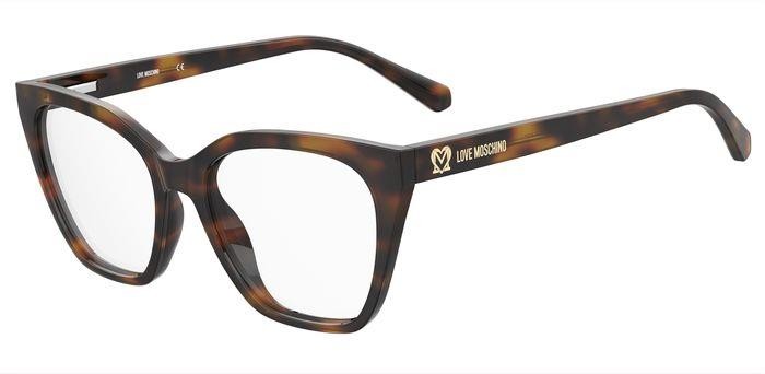 Eyeglasses Moschino Love Mol627 107116 (086) color havana shape square 