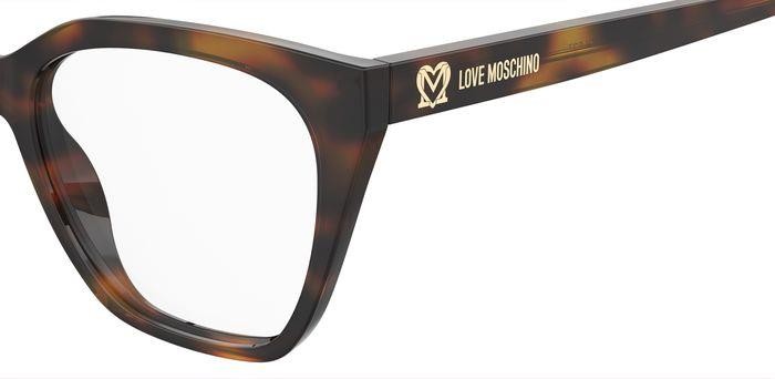 Eyeglasses Moschino Love Mol627 107116 (086) color havana shape square 