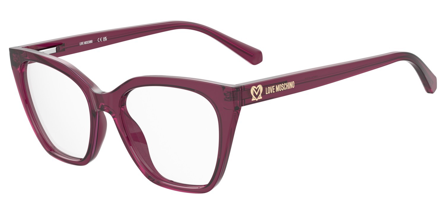 Occhiali da vista Moschino Love Mol627 107116 MU1 colore fuchsia forma rettangolare 