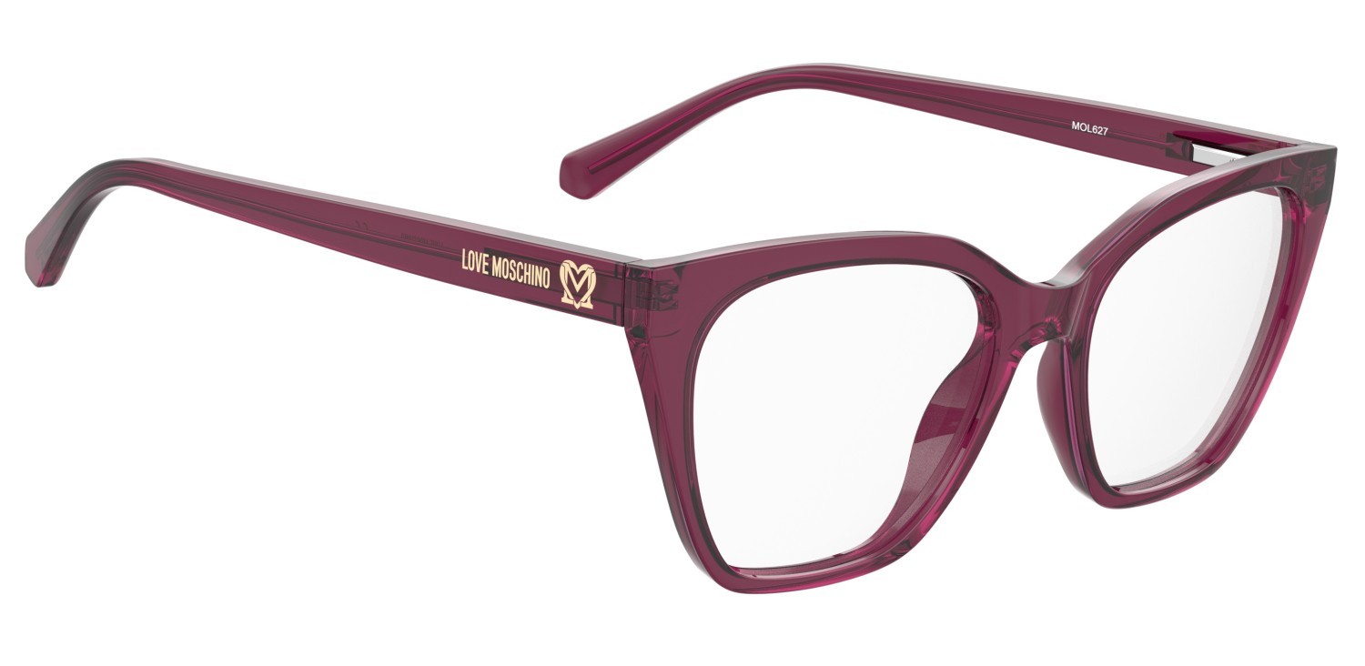 Occhiali da vista Moschino Love Mol627 107116 MU1 colore fuchsia forma rettangolare 