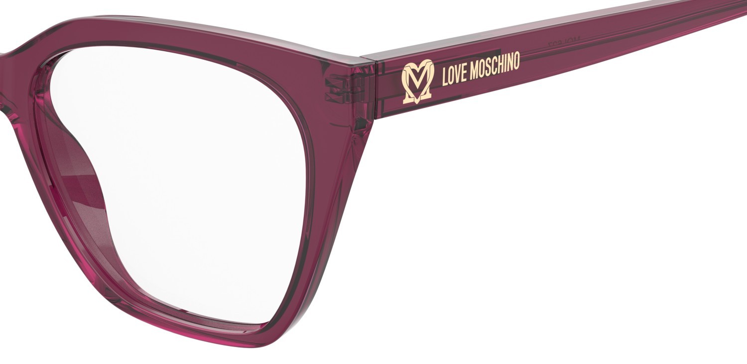 Occhiali da vista Moschino Love Mol627 107116 MU1 colore fuchsia forma rettangolare 