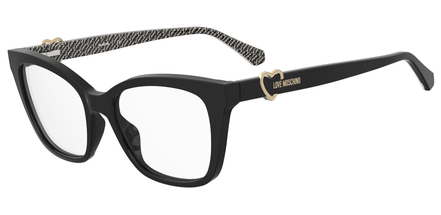 Occhiali da vista Moschino Love Mol621 107118 TAY colore black pattern white forma rettangolare 