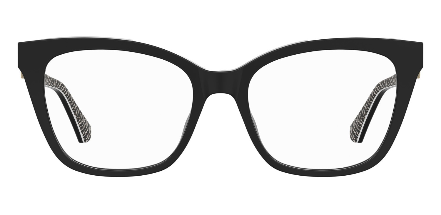 Occhiali da vista Moschino Love Mol621 107118 TAY colore black pattern white forma rettangolare 