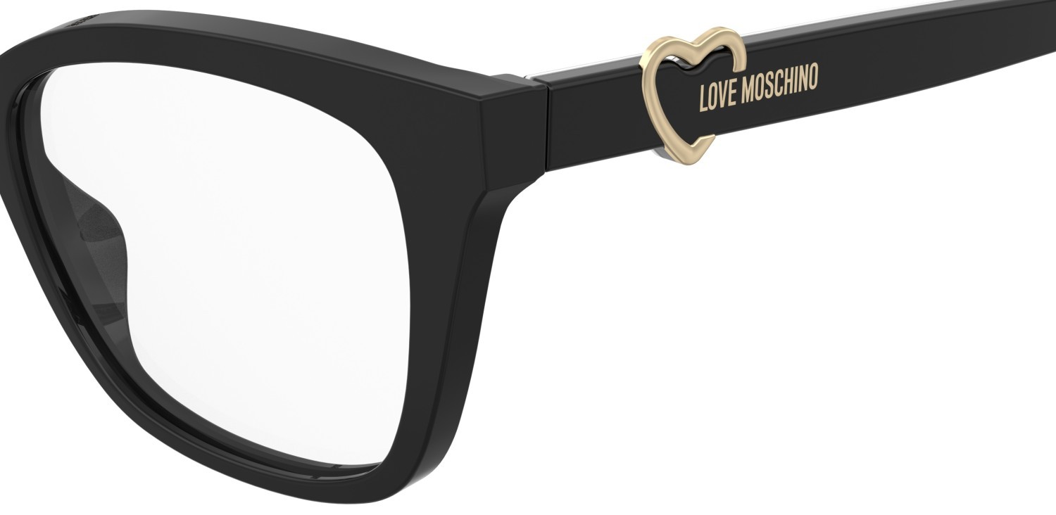 Occhiali da vista Moschino Love Mol621 107118 TAY colore black pattern white forma rettangolare 