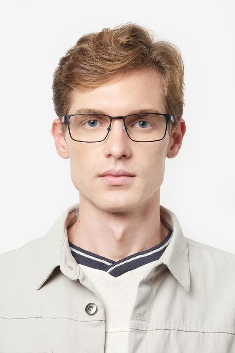 Occhiali da vista Hugo Boss BOSS 1488 107143 (003) colore matte black forma rettangolare 