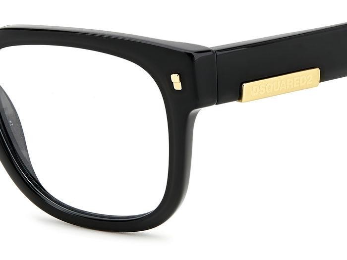Occhiali da vista Dsquared2 D2 0074 107179 (807) colore black forma quadrato 