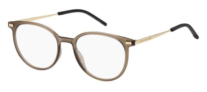 Eyeglasses Tommy Hilfiger Th 2020 107189 (09Q) color brown shape round 