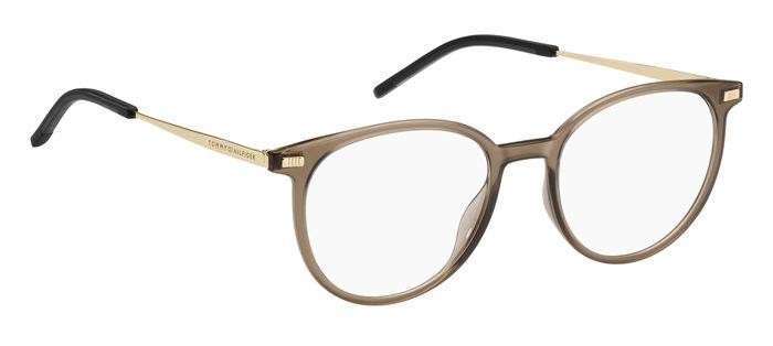 Eyeglasses Tommy Hilfiger Th 2020 107189 (09Q) color brown shape round 