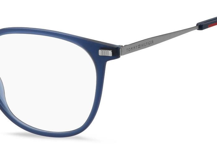 Eyeglasses Tommy Hilfiger Th 2022 107190 (FLL) color matte blue shape round 