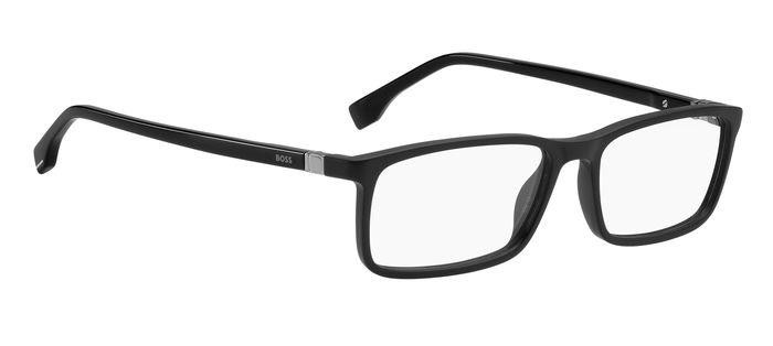 Eyeglasses Hugo Boss BOSS 1493 107200 (ANS) color black dark ruthenium shape rectangle 
