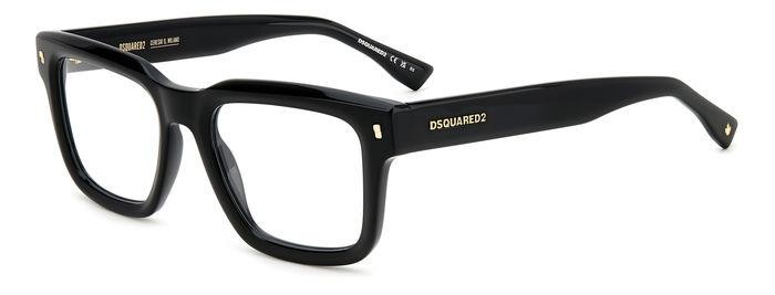 Occhiali da vista Dsquared2 D2 0090 107203 (807) colore black forma rettangolare 