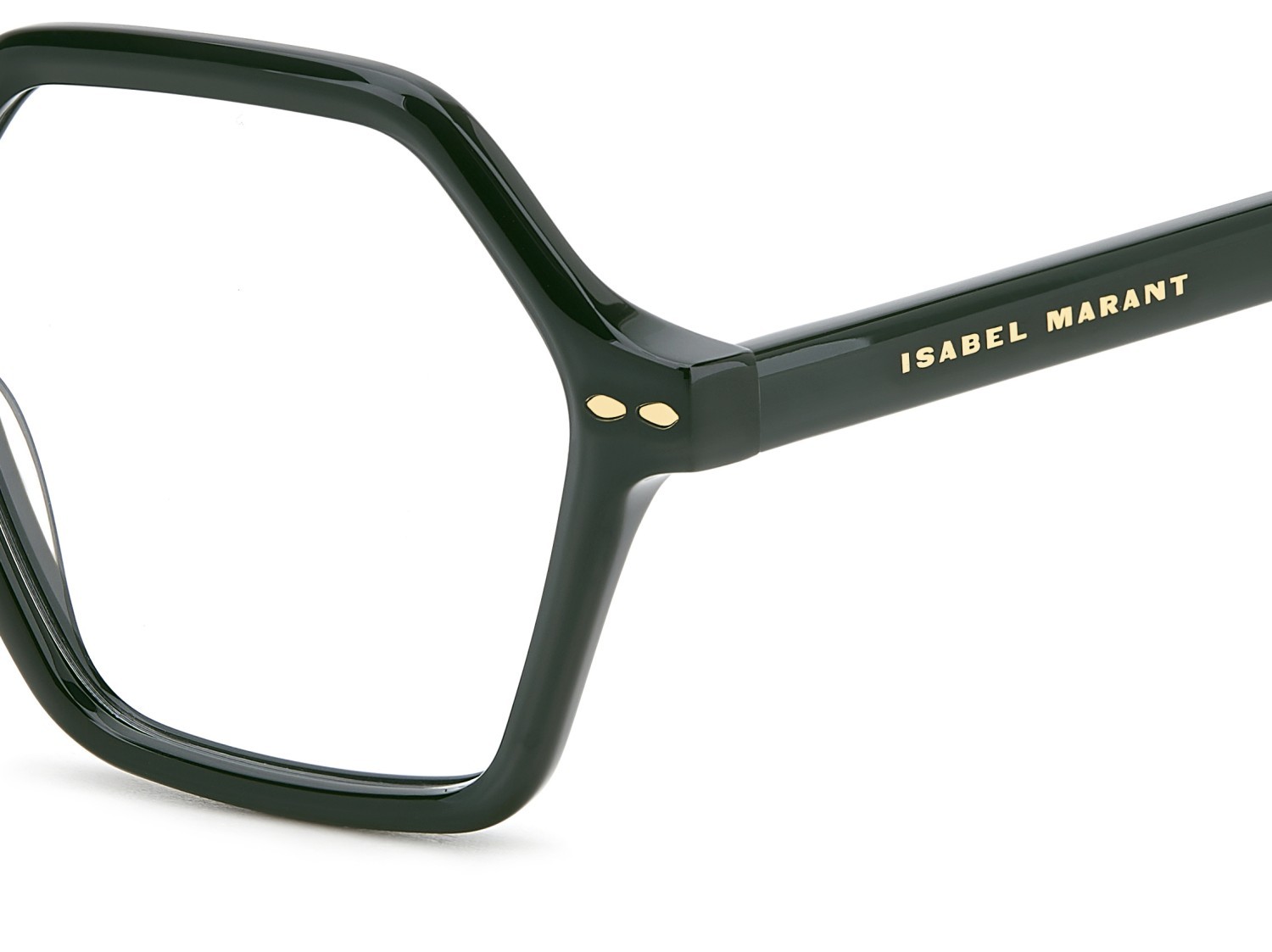 Eyeglasses Isabel Marant Im 0115 107234 1ED color green shape round 