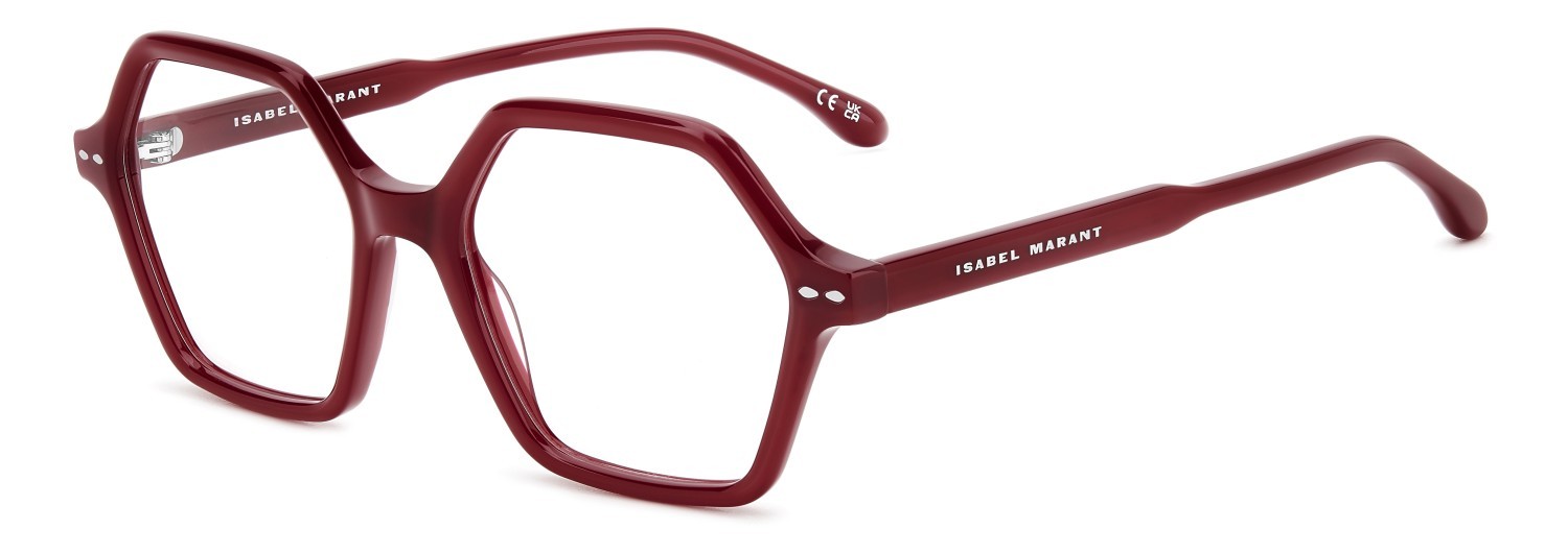Occhiali da vista Isabel Marant Im 0115 107234 LHF colore burgundy forma rotondo 