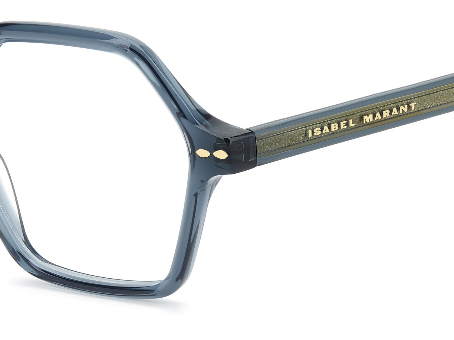Eyeglasses Isabel Marant Im 0115 107234 ZI9 color teal shape round 