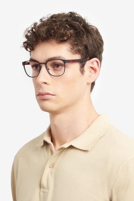 Eyeglasses Hugo HG 1246 107250 (OIT) color black red shape rectangle 