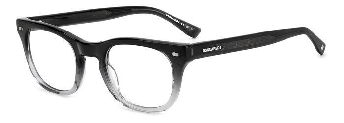 Brillen Dsquared2 D2 0078 107265 (08A) farbe black grey form rund 