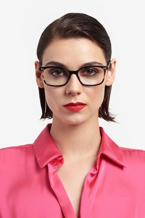 Eyeglasses Carolina Herrera Her 0167 107288 (WR7) color black havana shape rectangle 