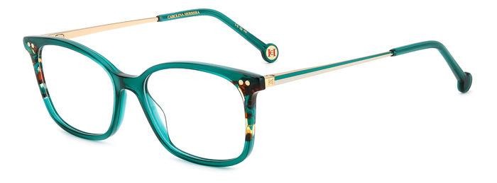 Occhiali da vista Carolina Herrera Her 0167 107288 (XGW) colore green havana forma rettangolare 