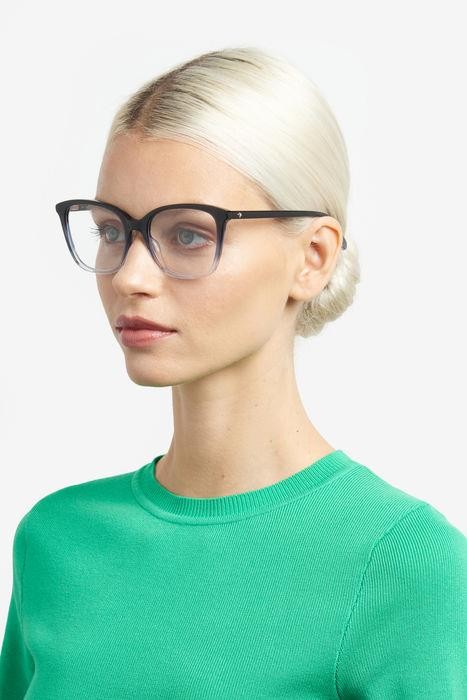 Occhiali da vista Kate Spade LEANNA/G 107301 (2M0) colore shaded grey forma quadrato 