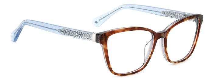 Occhiali da vista Kate Spade BELEN 107305 (IPR) colore havana blue forma cat eye 