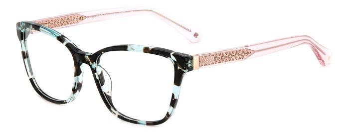 Occhiali da vista Kate Spade BELEN 107305 (XGW) colore green havana forma cat eye 