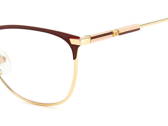 Eyeglasses Carolina Herrera Her 0161 107311 (NOA) color gold burgundy shape cat eye 