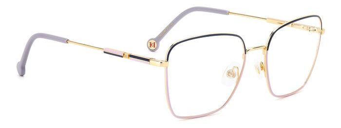 Occhiali da vista Carolina Herrera Her 0162 107312 (LKS) colore gold blue forma quadrato 
