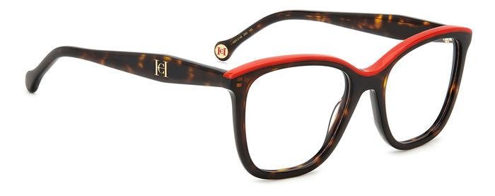 Occhiali da vista Carolina Herrera Her 0146 107343 (O63) colore havana red forma rettangolare 