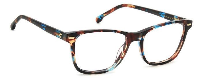 Eyeglasses Carrera 3009 107349 (JBW) color blue havana shape cat eye 