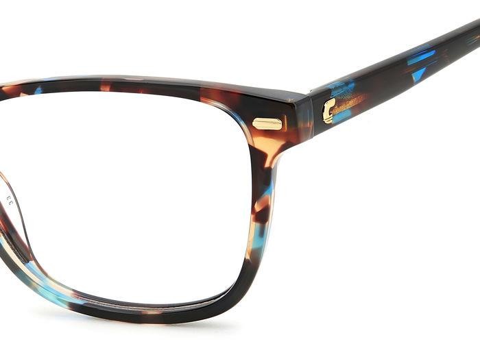 Eyeglasses Carrera 3009 107349 (JBW) color blue havana shape cat eye 