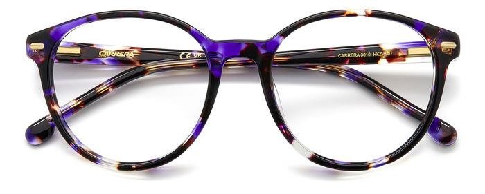 Occhiali da vista Carrera 3010 107350 (HKZ) colore violet havana forma pantos 
