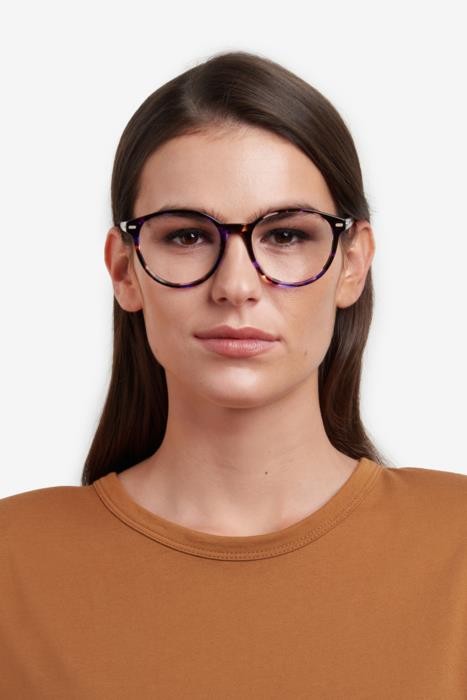 Occhiali da vista Carrera 3010 107350 (HKZ) colore violet havana forma pantos 