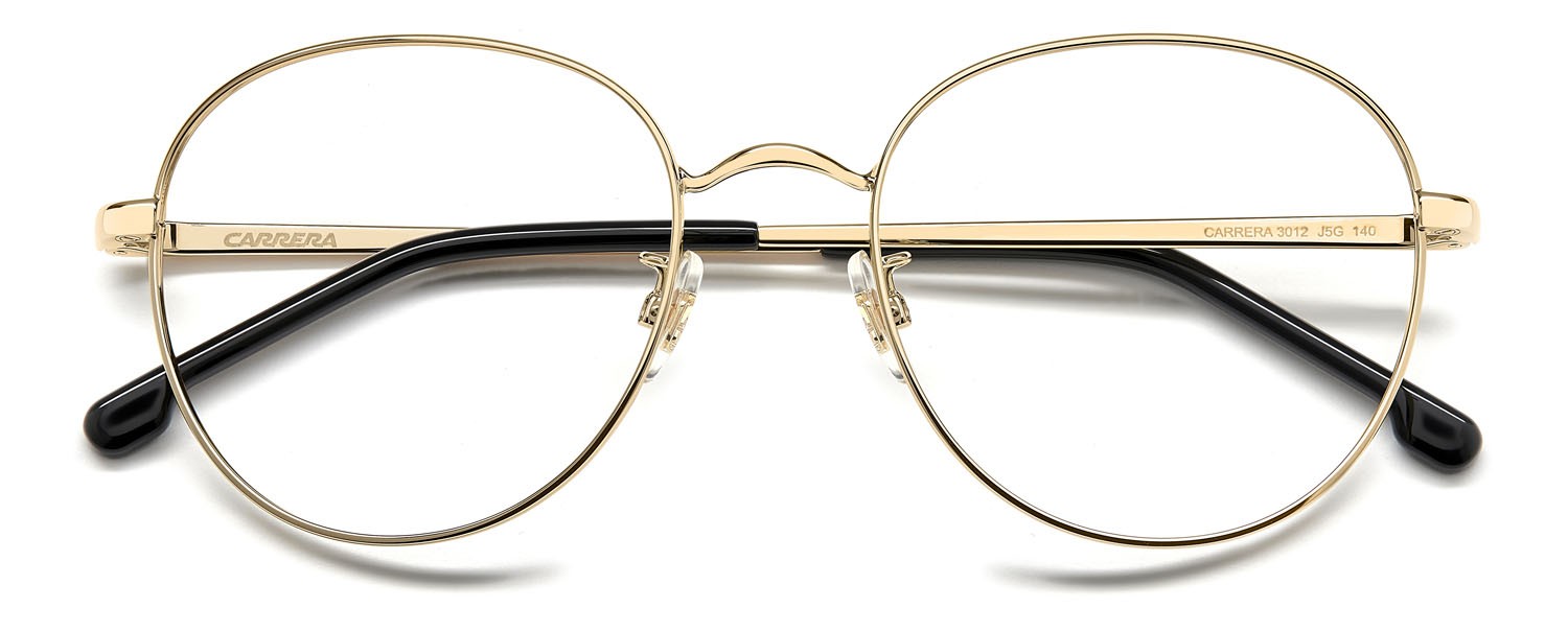 Occhiali da vista Carrera 3012 107353 (J5G) colore gold forma pantos 
