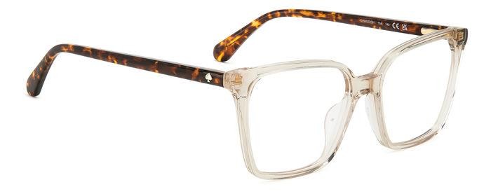Occhiali da vista Kate Spade Everleigh 107432 (10A) colore beige forma quadrato 