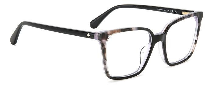 Occhiali da vista Kate Spade Everleigh 107432 (807) colore black forma quadrato 