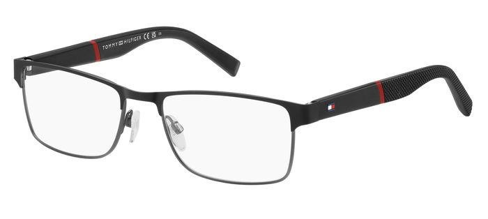 Occhiali da vista Tommy Hilfiger Th 2041 107528 (TI7) colore matte black ruthenium forma rettangolare 