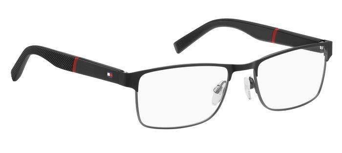 Occhiali da vista Tommy Hilfiger Th 2041 107528 (TI7) colore matte black ruthenium forma rettangolare 