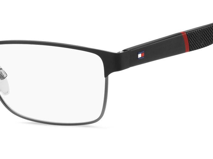 Occhiali da vista Tommy Hilfiger Th 2041 107528 (TI7) colore matte black ruthenium forma rettangolare 