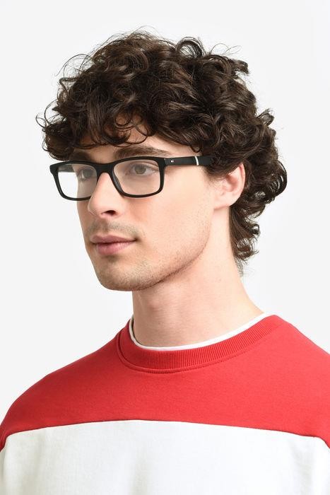 Eyeglasses Tommy Hilfiger Th 2044 107529 (003) color matte black shape rectangle 