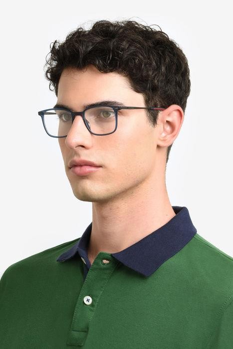 Occhiali da vista Tommy Hilfiger Th 2037 107551 (PJP) colore blue forma rettangolare 