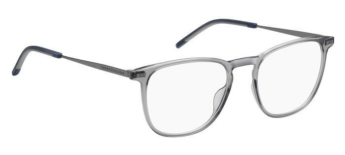 Occhiali da vista Tommy Hilfiger Th 2038 107552 (09V) colore grey blue forma pantos 